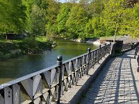 Schattenspiel des Geländers in Durbuy